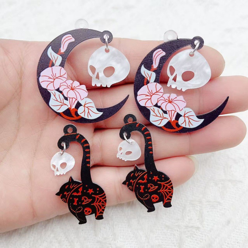 Jewelry Making Diy - 10 adet Cadılar Bayramı Akrilik Hayalet