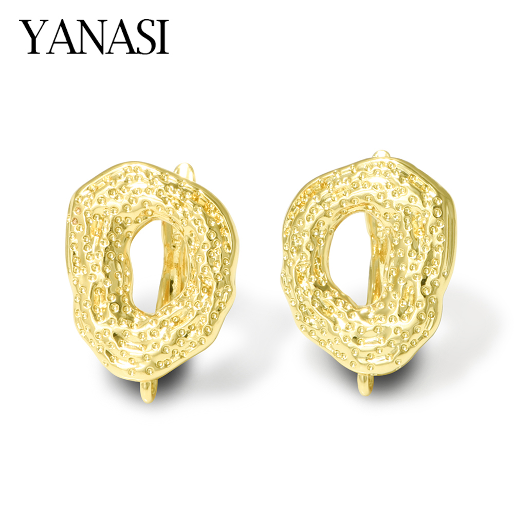 Jewelry Making Brass - 1 çift büyük Size18K altın kaplama