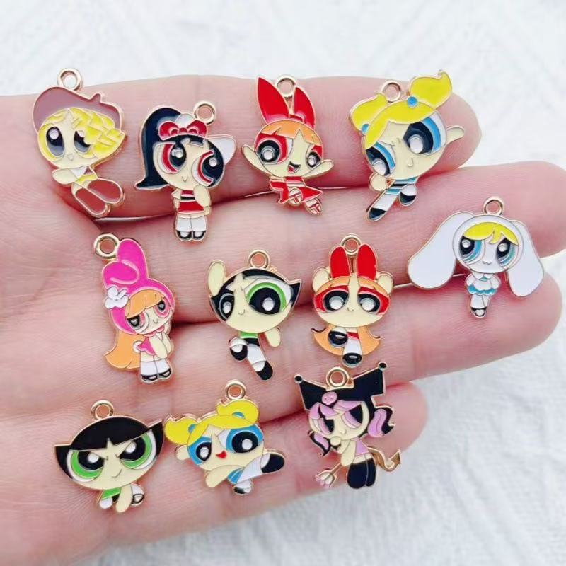 Jewelry Making Diy - 10 adet Alaşım Yağ Damlayan Karikatür