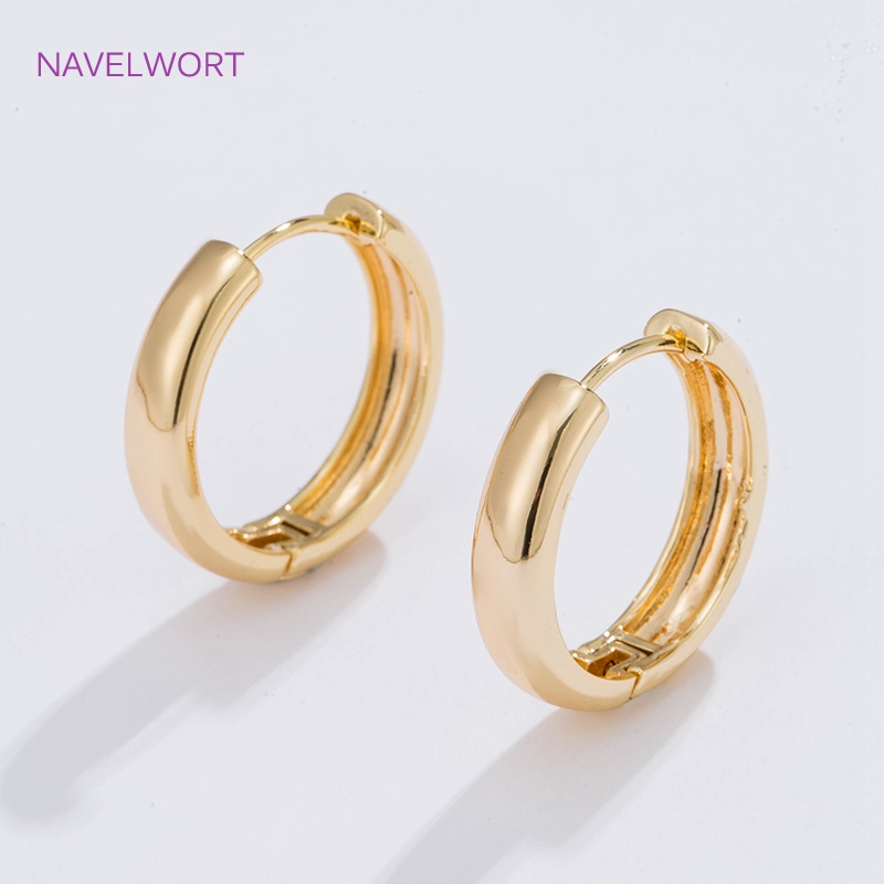 Jewelry Making Ideas - 6 boyutları altın kaplama daire halka
