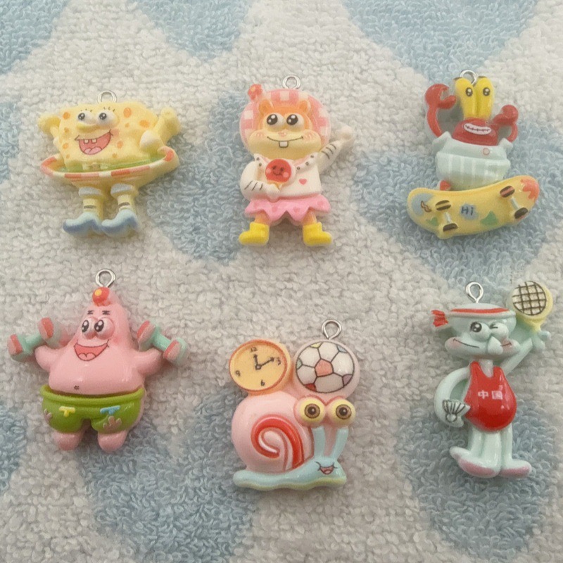 Jewelry Making Diy - 10 adet karikatür reçine kolye ucu,