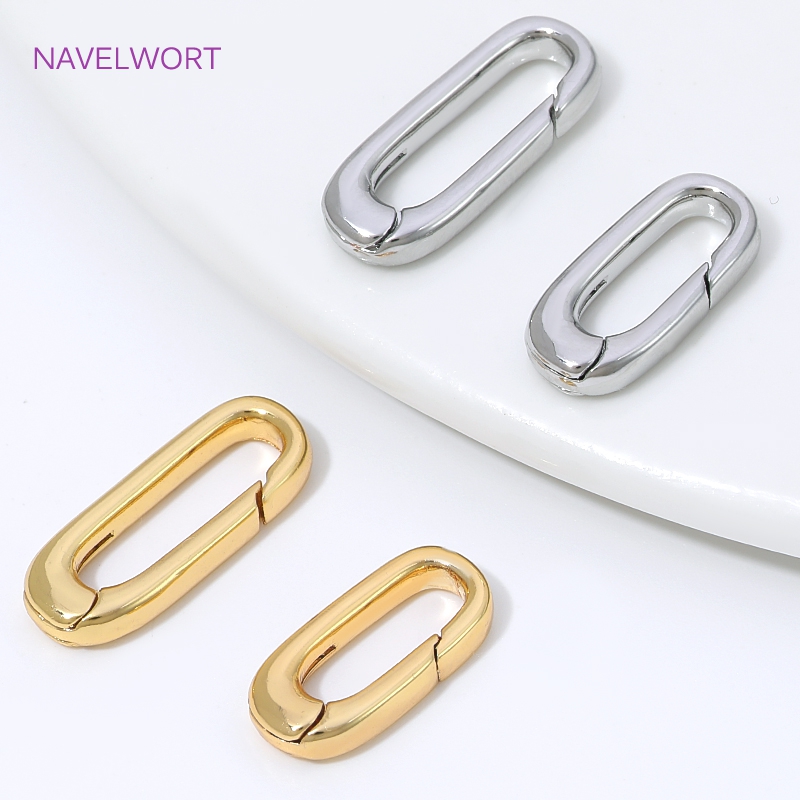 Jewelry Making Ideas - 1/2/4 adet 18K altın kaplama Oval