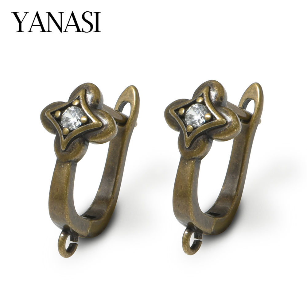 Jewelry Making Ideas - YENI 1 Çift Antik Bronz Pirinç