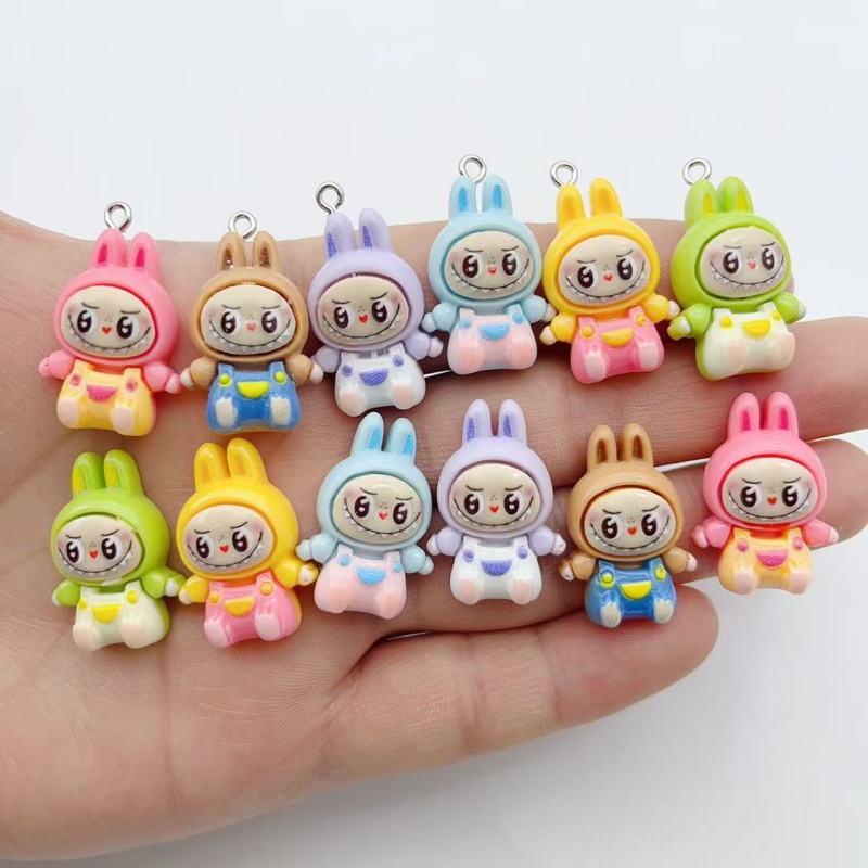 Jewelry Making Diy - 10 adet Kawaii Tavşan Çilek Evi