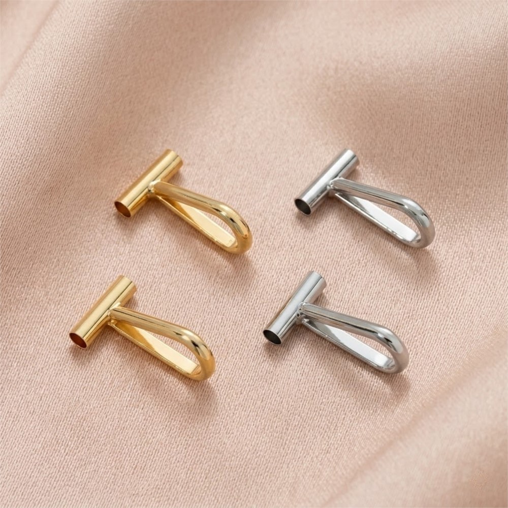 Jewelry Making Brass - 2 adet 14K Pirinç Dikey Pimli