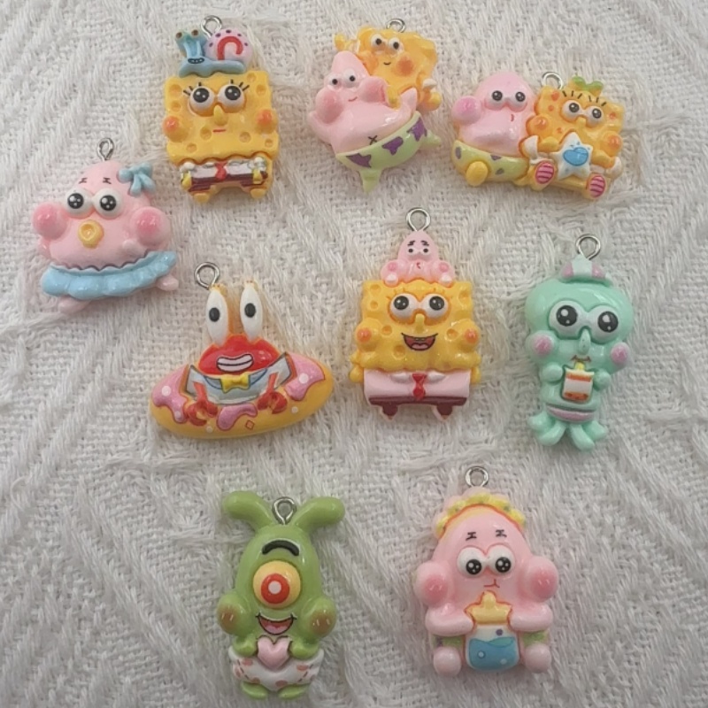 Jewelry Making Diy - 10 adet karikatür reçine kolye ucu,