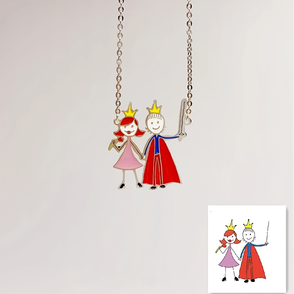 Jewelry Making Drawing - Çocuk Çizimleriyle Süslenmiş Mama Bebek Anıları