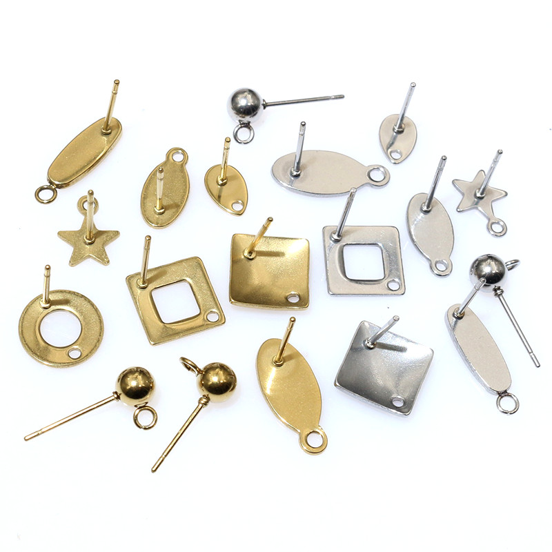Jewelry Making Ideas - 20 adet paslanmaz çelik zanaat küpe