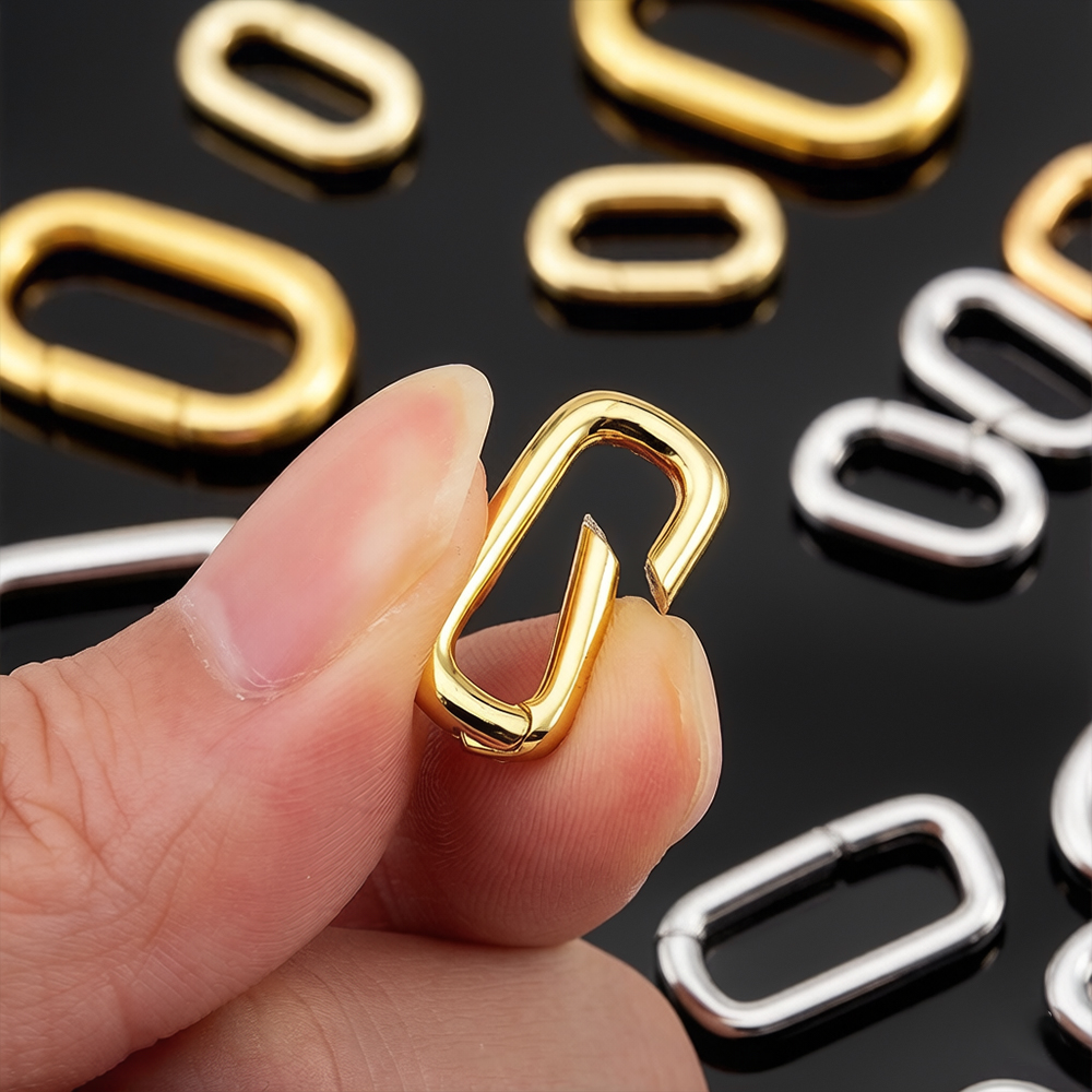 Jewelry Making Metal - 2 adet 18 K Altın Kaplama