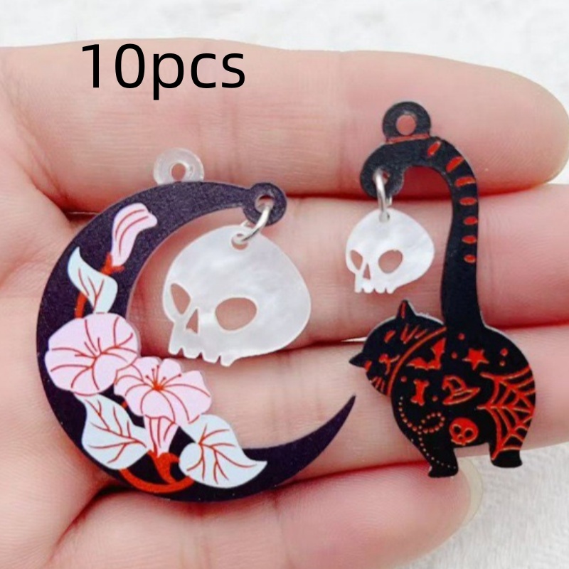10 adet Cadılar Bayramı Akrili - Jewelry Making Diy incelemesi ve fiyatı