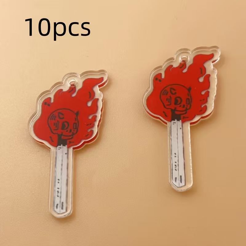 10 adet akrilik kafatası kolye - Jewelry Making Diy incelemesi ve fiyatı