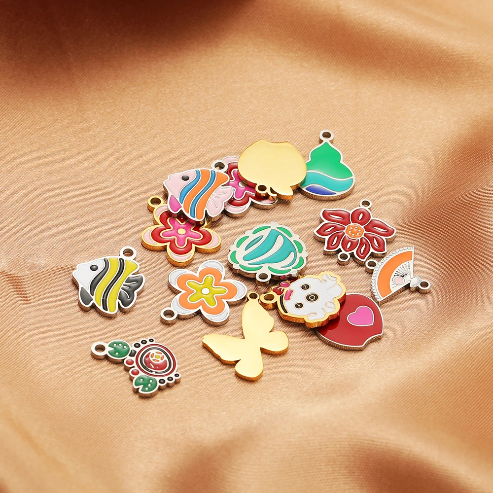5 adet Paslanmaz Çelik Lotus K - Jewelry Making 4 Year Old incelemesi ve fiyatı