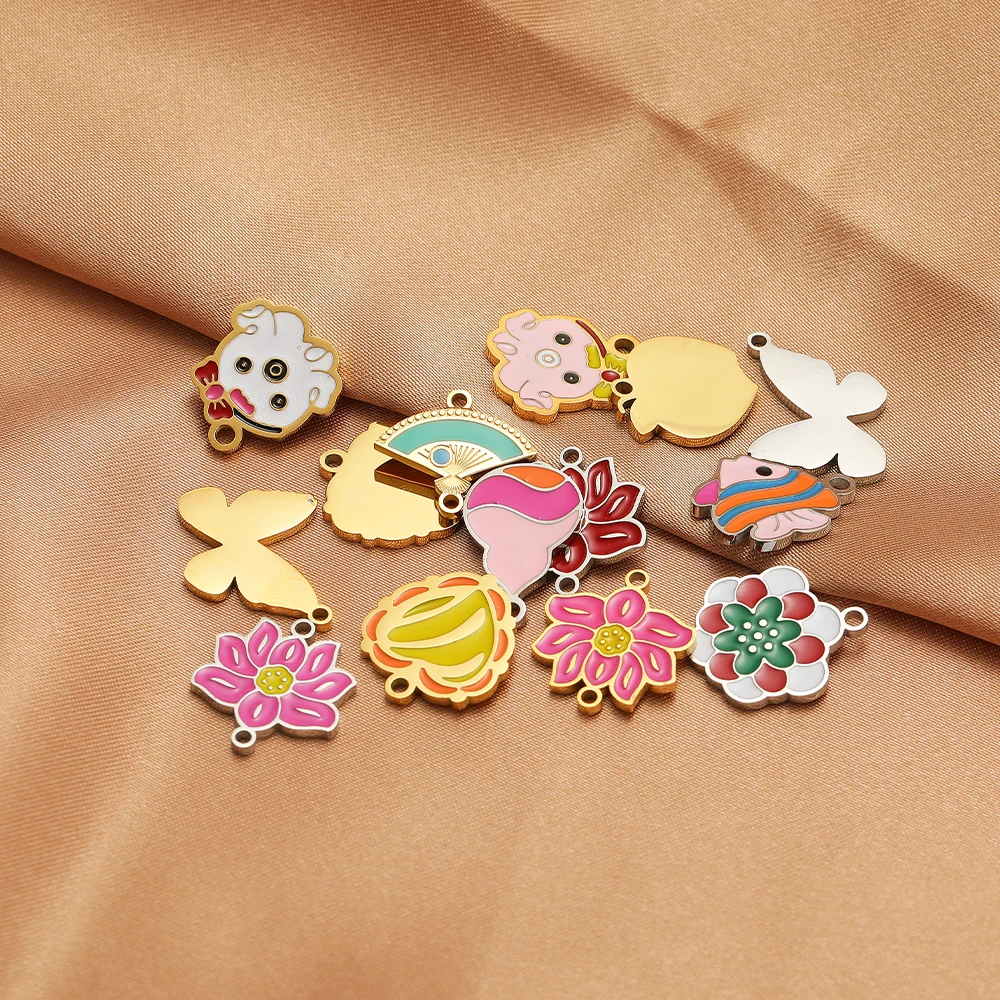5 adet Paslanmaz Çelik Lotus K - Jewelry Making 4 Year Old incelemesi ve fiyatı