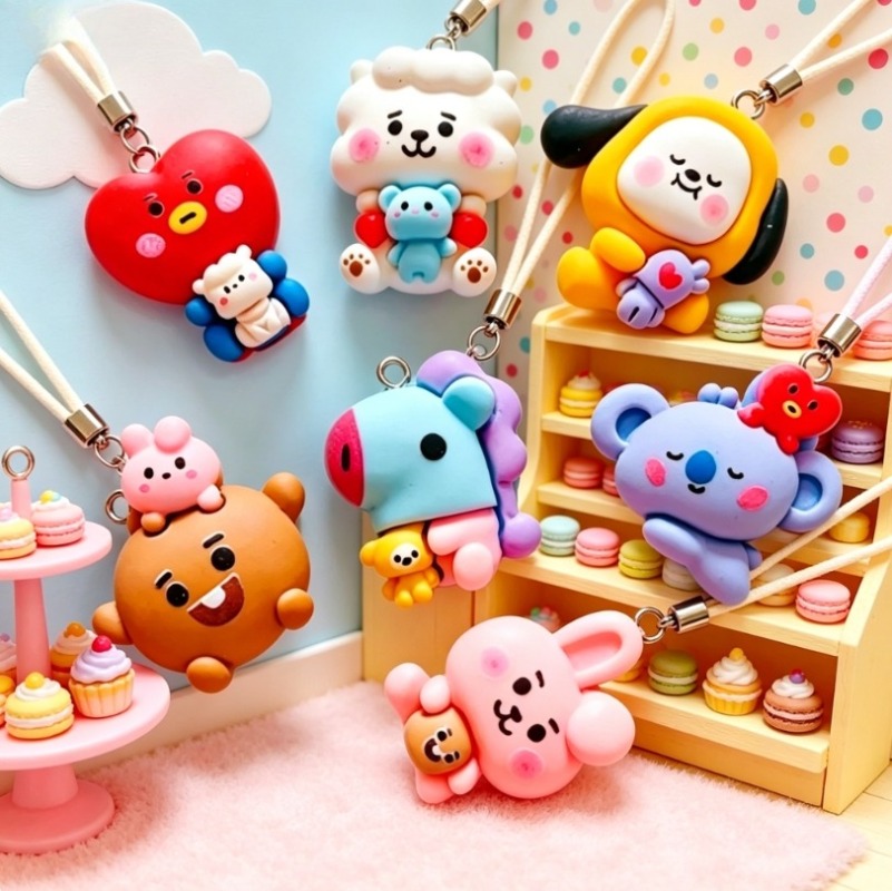 7 adet BT21 Reçine Karikatür F - Jewelry Making Ideas incelemesi ve fiyatı