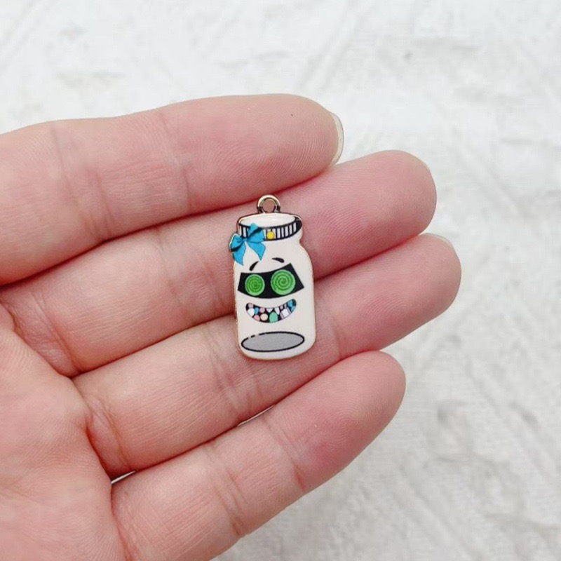 12 adet alaşımlı baskılı şişe  - Jewelry Making Diy incelemesi ve fiyatı