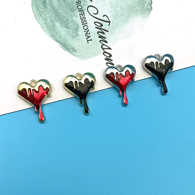 10 adet eriyik kalp Charms siy - Jewelry Making 4 Year Old incelemesi ve fiyatı